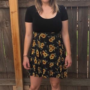 Babydoll Sunflower Dress